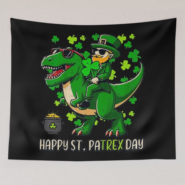 Item preview, Happy St. Patrex Day Dinosaur Leprechaun St Patricks Day designed and sold by SanTiOmal.