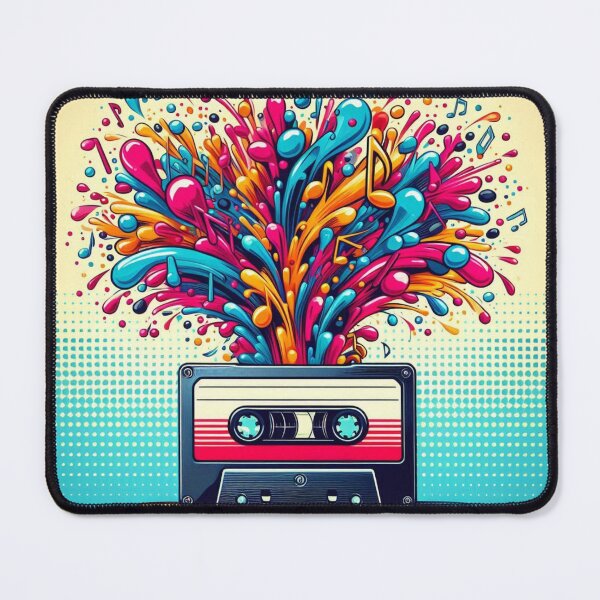 Item preview, Cassette Burst – Retro Music Explosion designed and sold by Dogandesighn.