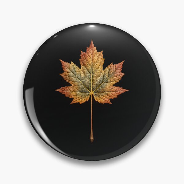 Item preview, Golden Autumn Maple Leaf Emblem designed and sold by decasavalviki.