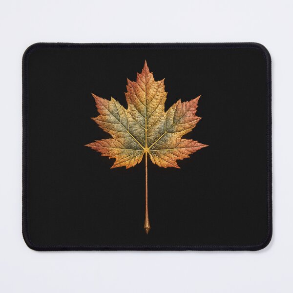Item preview, Golden Autumn Maple Leaf Emblem designed and sold by decasavalviki.