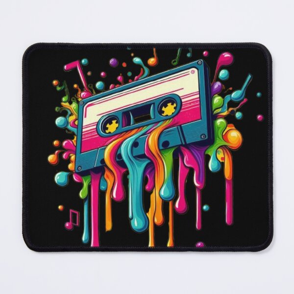 Item preview, Melting Mixtape – Retro Music Splash designed and sold by Dogandesighn.