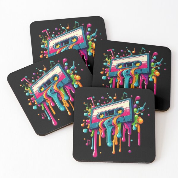 Item preview, Melting Mixtape – Retro Music Splash designed and sold by Dogandesighn.