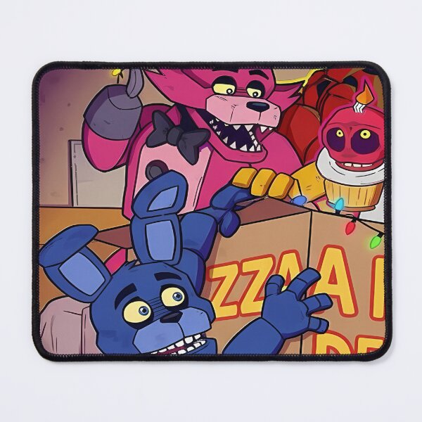 Item preview, Five Nights at Freddy's characters with pizza delivery designed and sold by JOSEMONTANO21.
