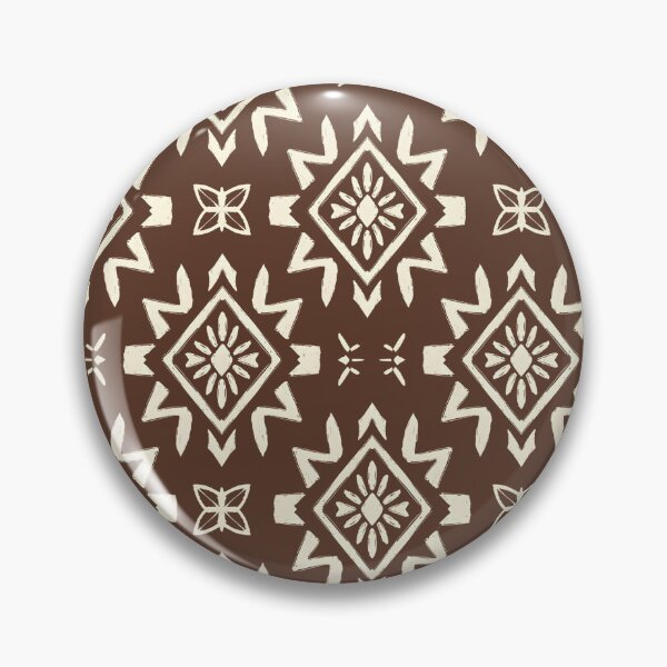 Item preview, Brown Boho Geometric Seamless Pattern, Southwestern Aztec Digital Paper, Indigo Tribal Textile Design, Folk Block Print Fabric Pattern, Bohemian Repeat Tile designed and sold by FRH Design ⭐⭐⭐⭐⭐.