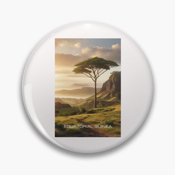 Item preview, Equatorial Guinea Travel Art designed and sold by Thistle-TShop.
