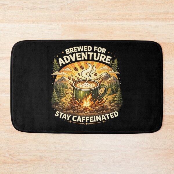 Item preview, Brewed for Adventure – Campfire Coffee Escape designed and sold by Dogandesighn.