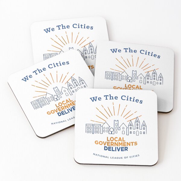 Item preview, We The Cities graphic Raglan Local Governments Deliver, city skyline designed and sold by NonBuyingData.
