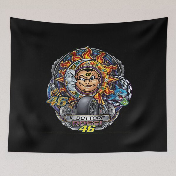 Item preview, Valentino Rossi Sun and Moon Racing Spirit Graphic Art designed and sold by enzoade.
