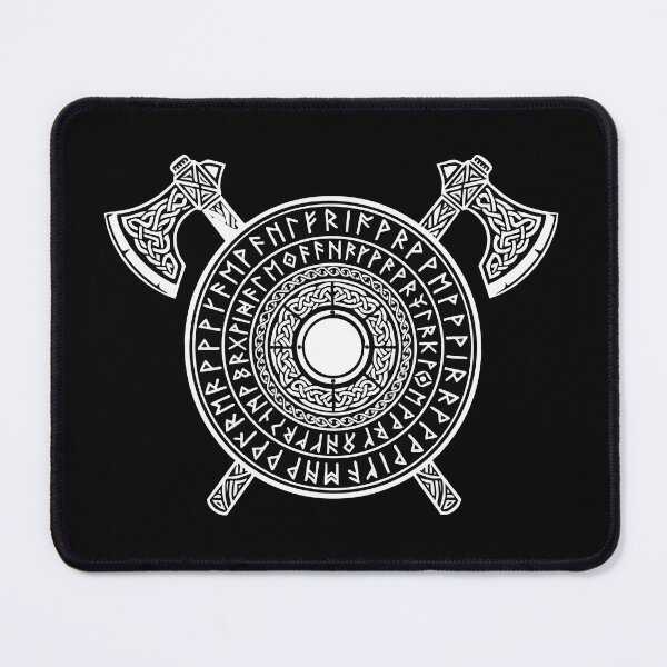 Item preview, Viking Rune Shield and Norse Cross Axes designed and sold by PixelStudioBe.