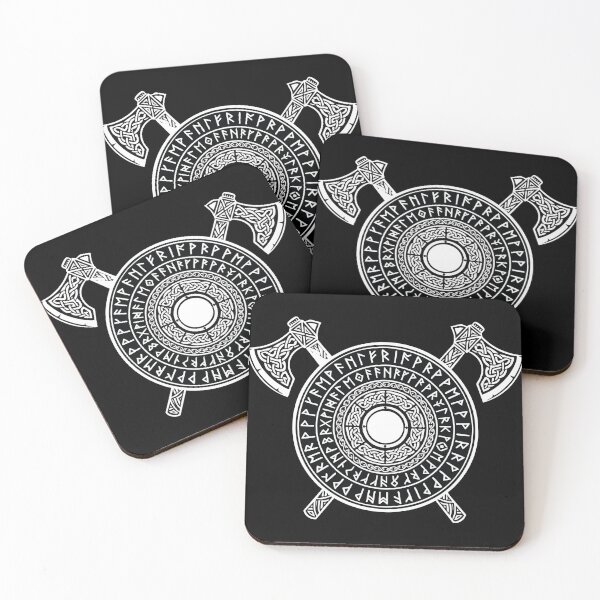 Item preview, Viking Rune Shield and Norse Cross Axes designed and sold by PixelStudioBe.