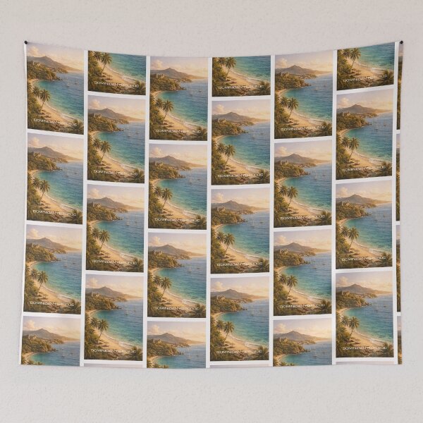 Item preview, Dominican Republic Travel Art designed and sold by Thistle-TShop.