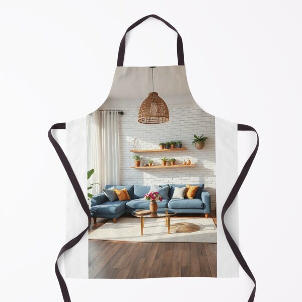 Item preview, Chic Modern Living Room With Blue Sectional designed and sold by Vida e Arte.