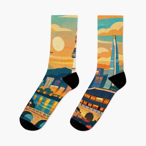 Item preview, Seoul Travel Poster designed and sold by MatthewHeights.