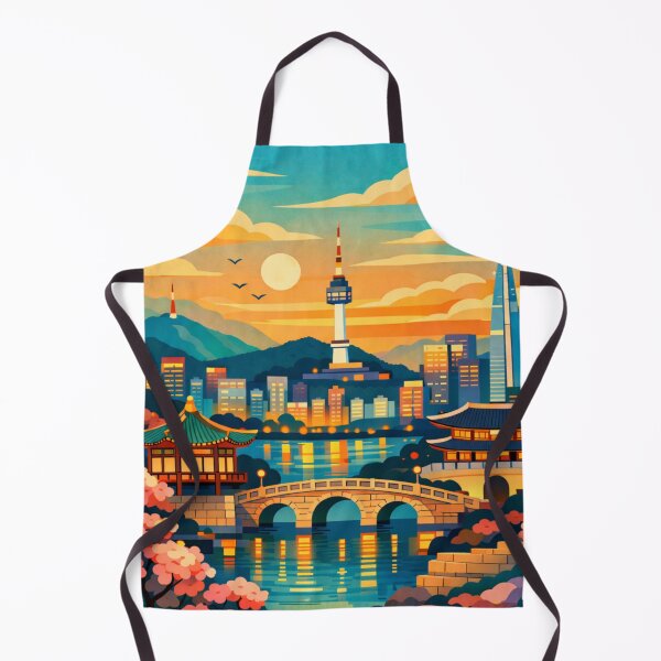 Item preview, Seoul Travel Poster designed and sold by MatthewHeights.
