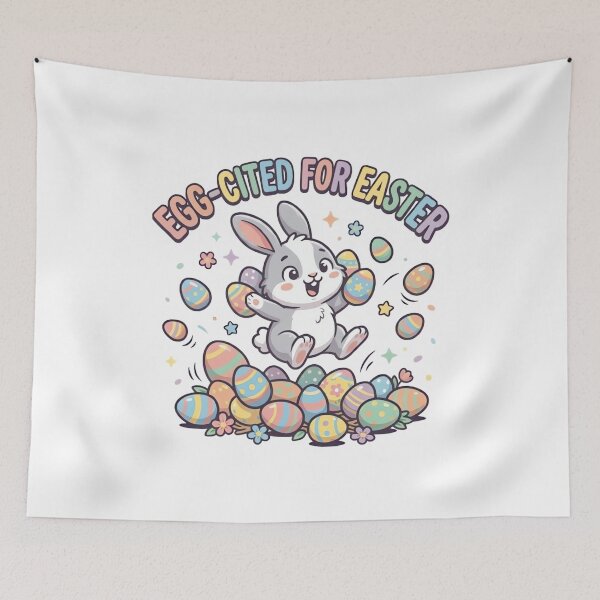 Item preview, Egg-cited For Easter Cute Bunny Design designed and sold by ARTReMi.