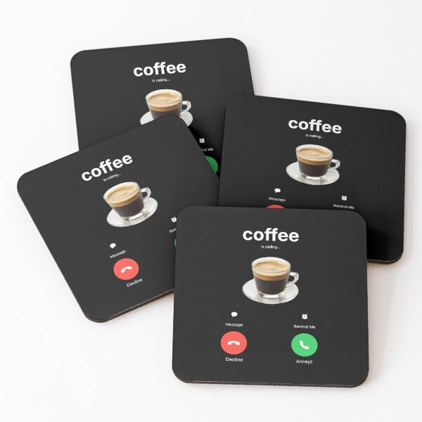 Item preview, coffee is calling: meme gift, funny gag gift  designed and sold by revolsrawrats.