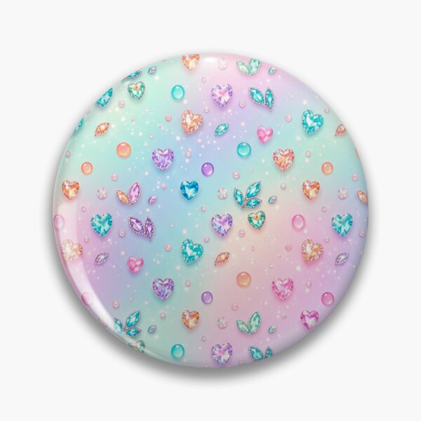 Item preview, Gemstone Heart Glow – Sweet Dream Worlds Pattern Design designed and sold by Herzbaumatelier.