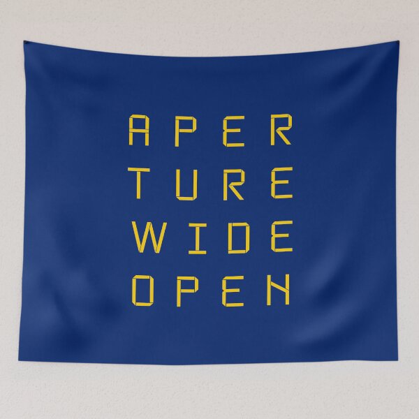 Item preview, Aperture Wide Open – Yellow Minimalist Digital Art designed and sold by eMKa82.