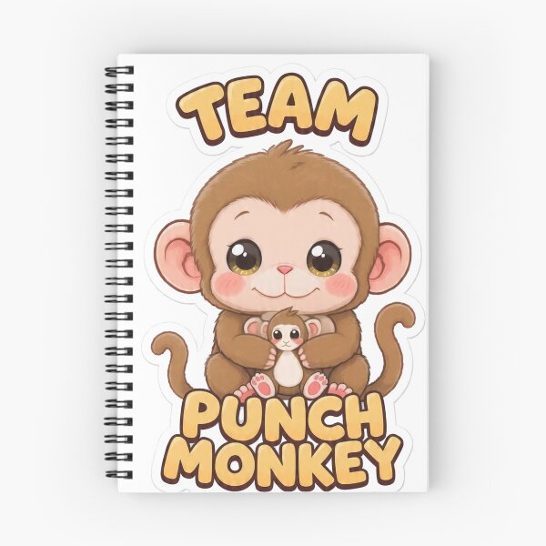 Item preview, Team Punch Monkey Funny Meme Cute Baby Monkey  designed and sold by AENAcharms.