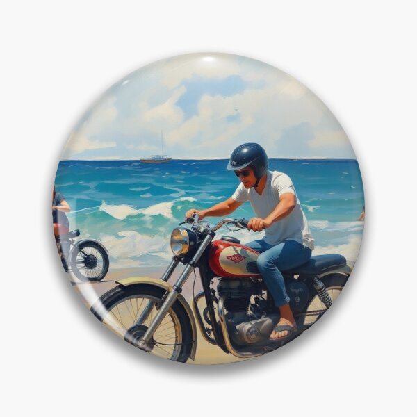 Item preview, Motor Cycle race on the beach. designed and sold by oldMastersofart.