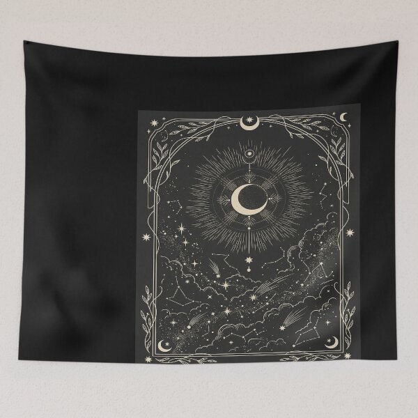 Item preview, Celestial Moon and Stars Art designed and sold by didiersoyer.