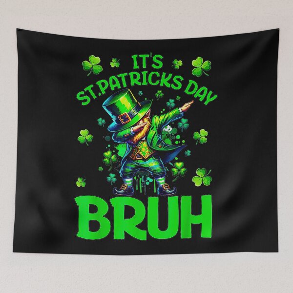Item preview, It's St.Patricks Day Bruh Dabbing Leprechaun Irish Celebration designed and sold by SanTiOmal.