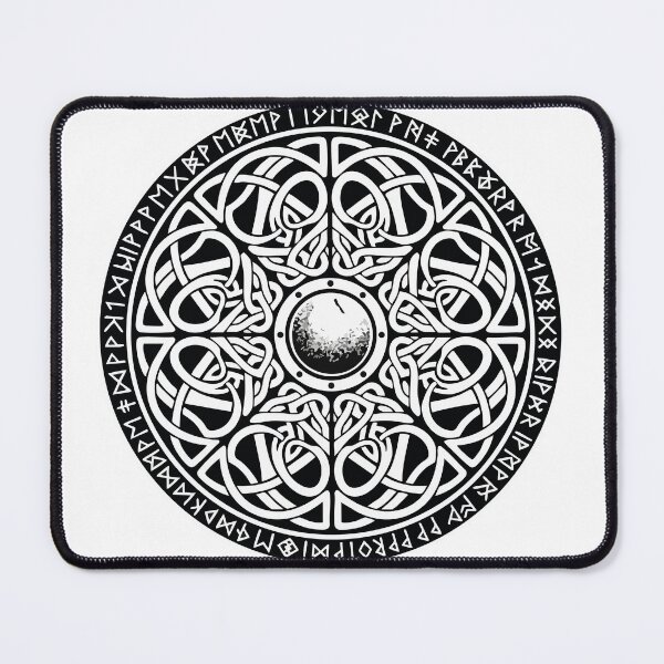 Item preview, Vegvísir Viking Rune Compass Nordic Mascot designed and sold by PixelStudioBe.