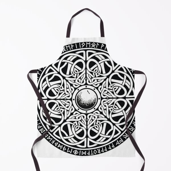 Item preview, Vegvísir Viking Rune Compass Nordic Mascot designed and sold by PixelStudioBe.