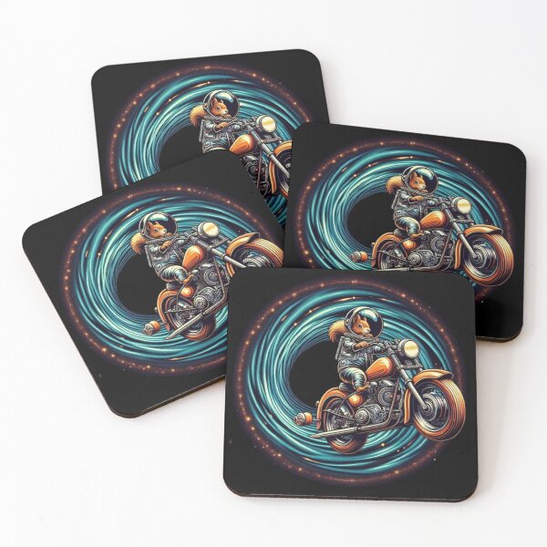 Item preview, Galactic Squirrel Rider – Warp Speed Mischief designed and sold by Dogandesighn.