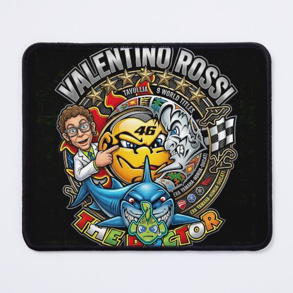 Item preview, The Doctor 46 Moto Racing Legacy Illustrated Design designed and sold by enzoade.