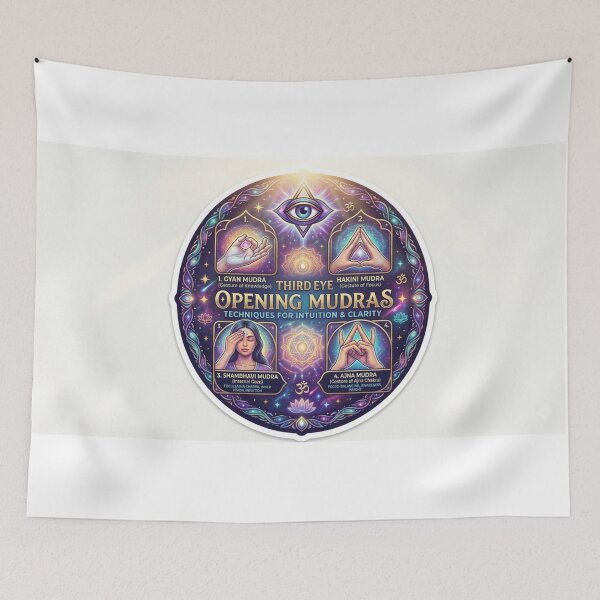 Item preview, Third Eye Opening Mudras - Celestial Aura & Sun Rays Spiritual Guide designed and sold by athenee32.