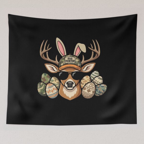 Item preview, Easter Egg Hunter Deer Bunny Antlers designed and sold by KroghDs.
