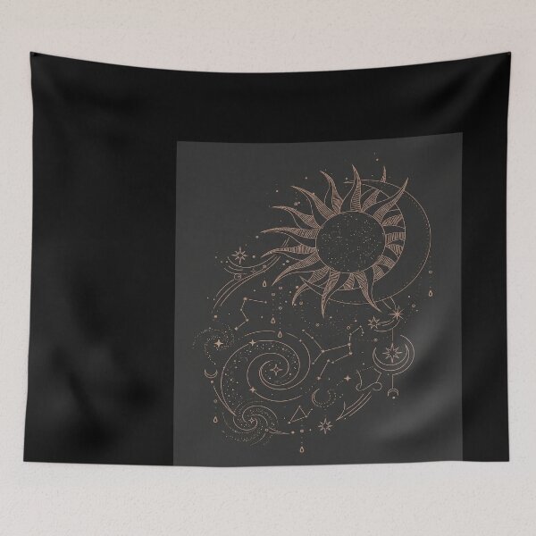 Item preview, Celestial Sun and Moon Constellation Art designed and sold by didiersoyer.