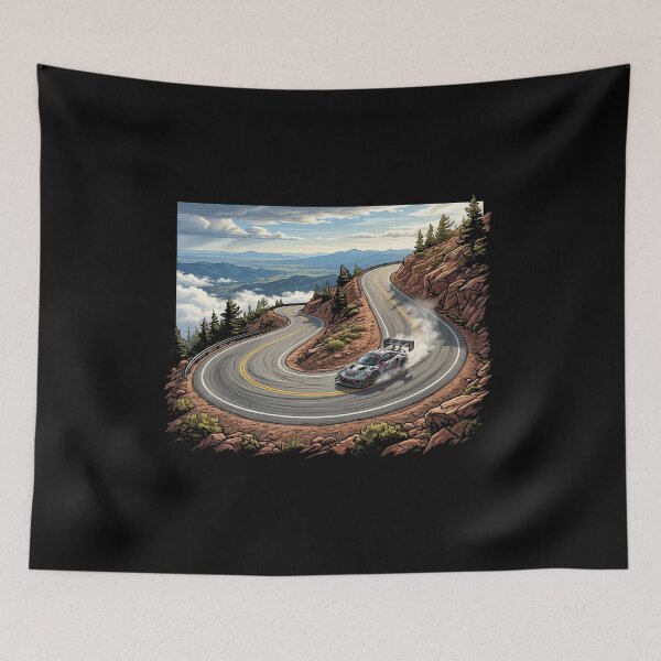 Item preview, Pikes Peak Colorado Motorsport Illustration designed and sold by enzoade.