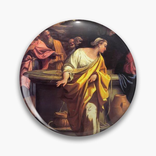 Item preview, The Samaritan Woman at the Well Baroque Painting designed and sold by TheSoulOfArt.