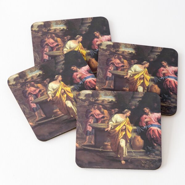 Item preview, The Samaritan Woman at the Well Baroque Painting designed and sold by TheSoulOfArt.