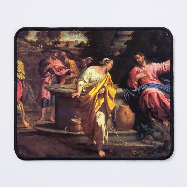 Item preview, The Samaritan Woman at the Well Baroque Painting designed and sold by TheSoulOfArt.