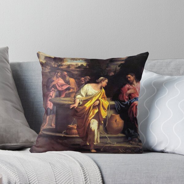 Item preview, The Samaritan Woman at the Well Baroque Painting designed and sold by TheSoulOfArt.