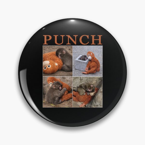 Item preview, Baby Monkey Punch with Plush Toy, Emotional Support Gifts for Animal Lover designed and sold by kashiart.