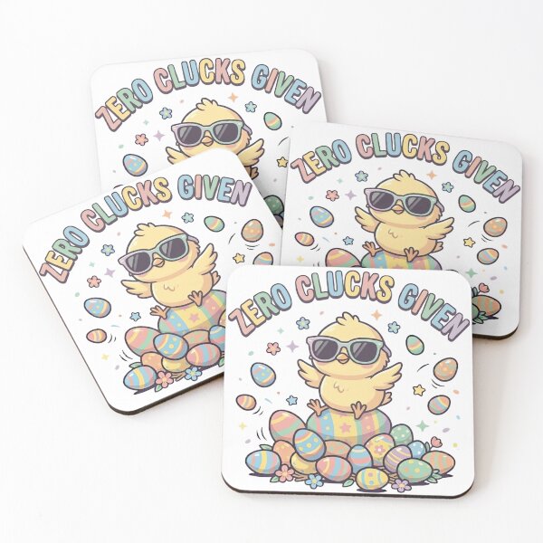Item preview, Zero Clucks Given Funny Easter Chick Design designed and sold by ARTReMi.