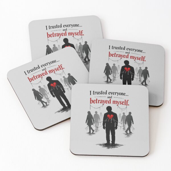 Item preview, Broken Trust – I Trusted Everyone Betrayed Myself Dark Quote designed and sold by hdraHdra.