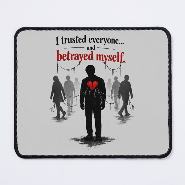 Item preview, Broken Trust – I Trusted Everyone Betrayed Myself Dark Quote designed and sold by hdraHdra.