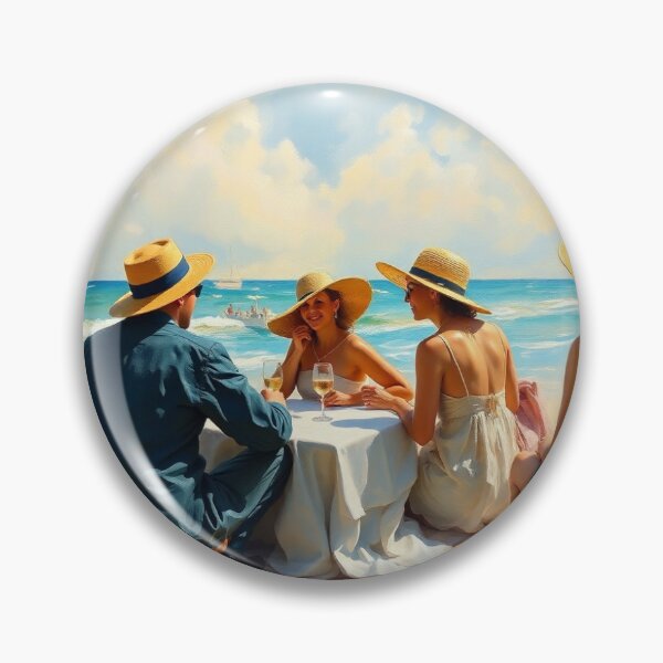 Item preview, People partying on the beach. designed and sold by oldMastersofart.