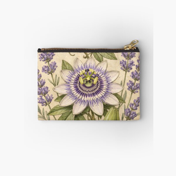 Item preview, Vintage Passion Flower and Lavender Botanical Illustration - Antique Botanical Print designed and sold by Darlin8888.