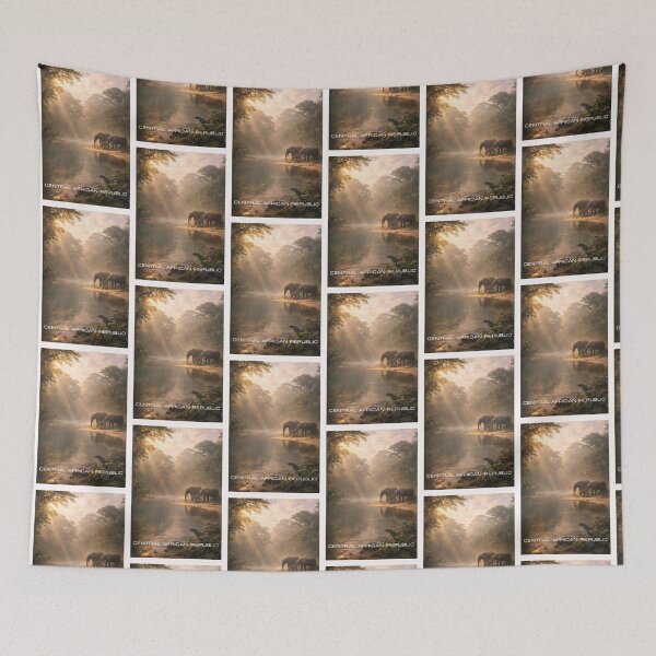 Item preview, Central African Republic Travel Art designed and sold by Thistle-TShop.