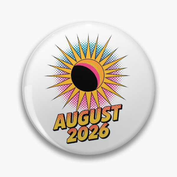 Item preview, Total Solar Eclipse August 2026 Retro Pop Art designed and sold by TanyaRe.