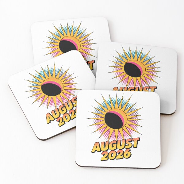 Item preview, Total Solar Eclipse August 2026 Retro Pop Art designed and sold by TanyaRe.