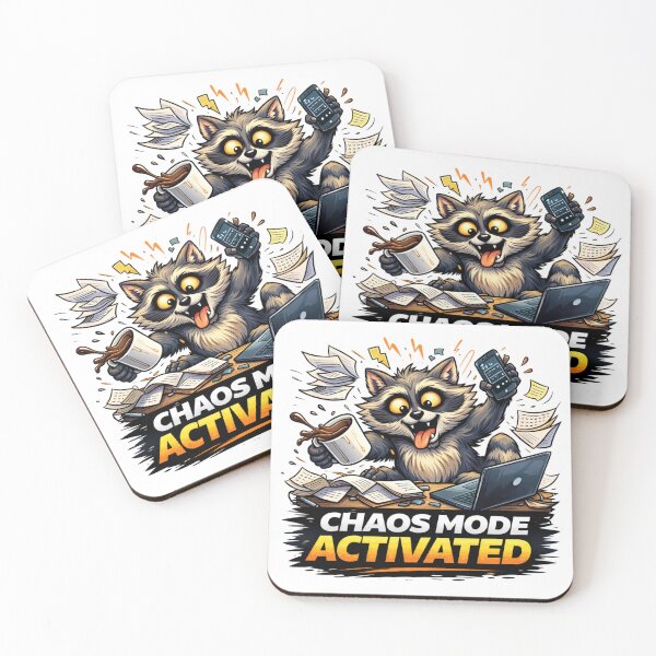 Item preview, Chaos Mode Activated Raccoon – Funny Work From Home designed and sold by the-dovlat.