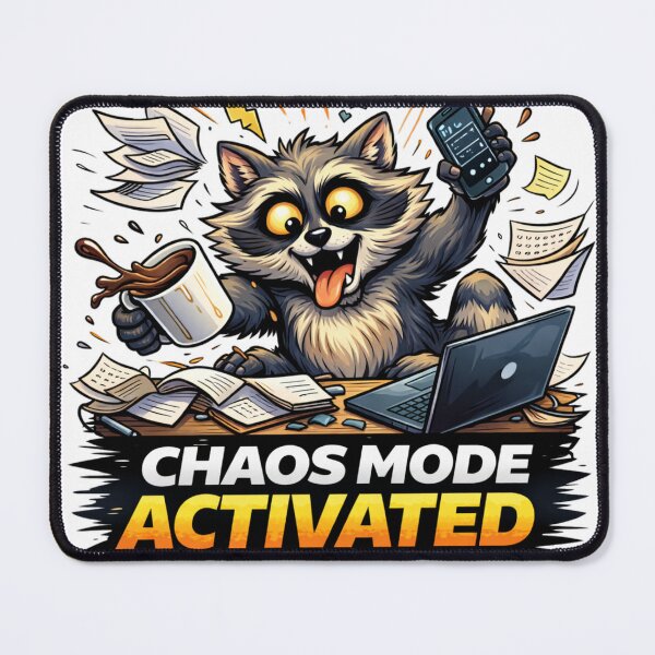 Item preview, Chaos Mode Activated Raccoon – Funny Work From Home designed and sold by the-dovlat.