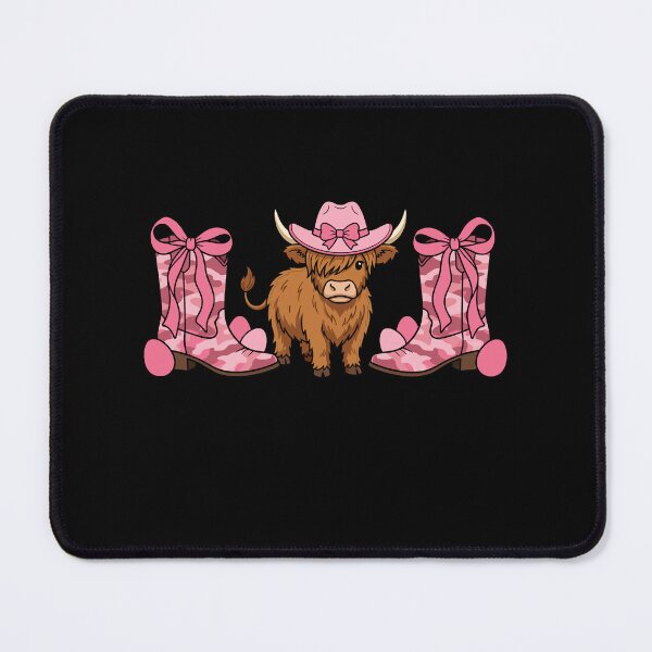 Item preview, Cowgirl Easter Highland Cow Boots designed and sold by KroghDs.